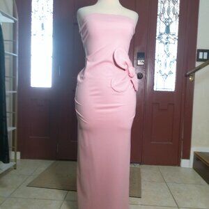 Dress Bodycon Maxi Formal Size Evening Gown Women's NMT Strapless Jesica Size M